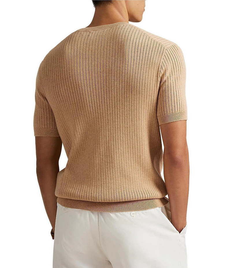 Polo Ralph Lauren Rib-Knit Short Sleeve Sweater