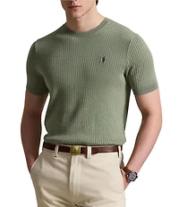 Polo Ralph Lauren Rib-Knit Short Sleeve Sweater