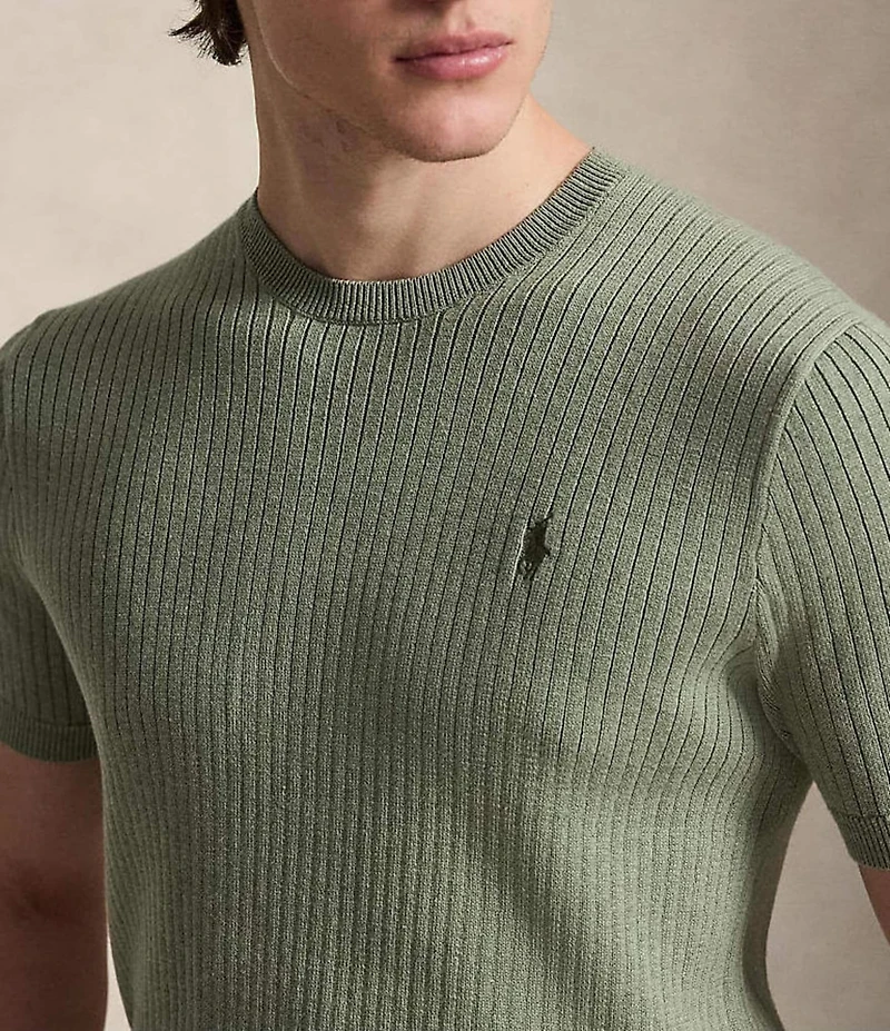 Polo Ralph Lauren Rib-Knit Short Sleeve Sweater