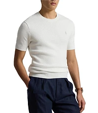 Polo Ralph Lauren Rib-Knit Short Sleeve Sweater