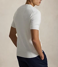 Polo Ralph Lauren Rib-Knit Short Sleeve Sweater