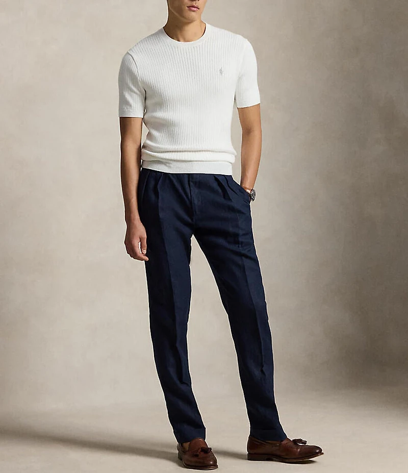 Polo Ralph Lauren Rib-Knit Short Sleeve Sweater