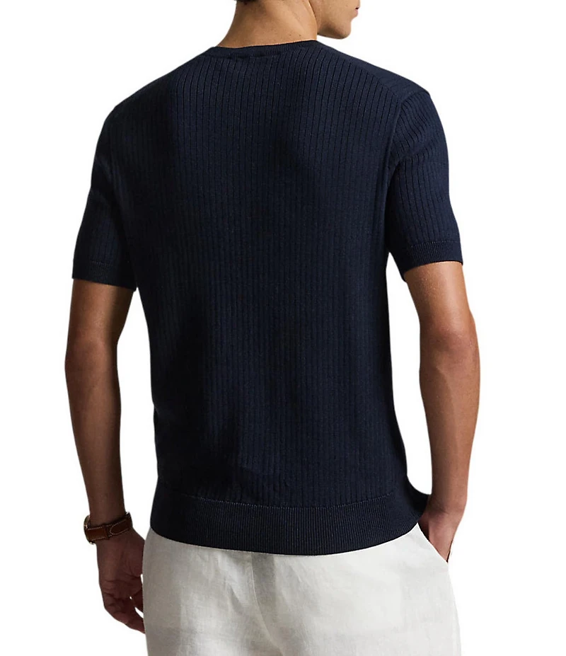 Polo Ralph Lauren Rib-Knit Short Sleeve Sweater