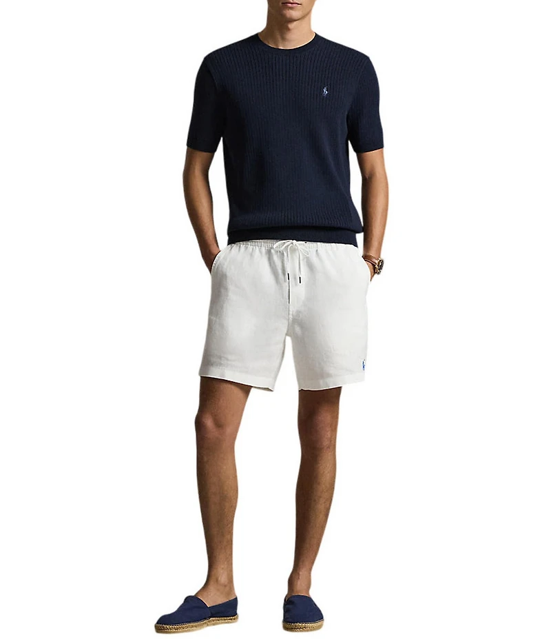 Polo Ralph Lauren Rib-Knit Short Sleeve Sweater