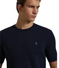Polo Ralph Lauren Rib-Knit Short Sleeve Sweater