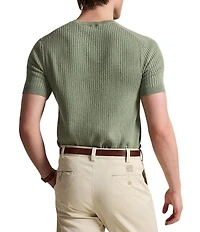 Polo Ralph Lauren Rib-Knit Short Sleeve Sweater