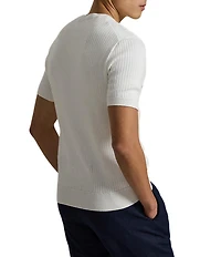 Polo Ralph Lauren Rib-Knit Short Sleeve Sweater