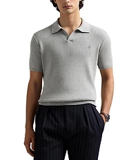 Polo Ralph Lauren Rib-Knit Sweater Polo Shirt