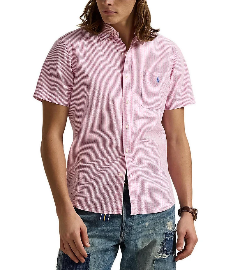 Polo Ralph Lauren RL Prepster Classic-Fit Seersucker Short-Sleeve Woven Shirt