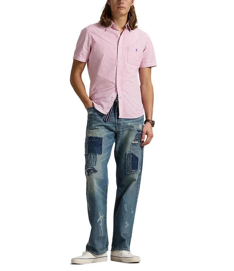 Polo Ralph Lauren RL Prepster Classic-Fit Seersucker Short-Sleeve Woven Shirt
