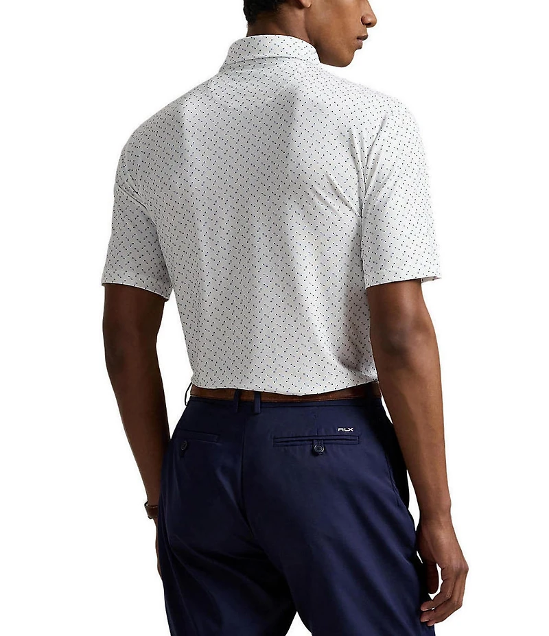 Polo Ralph Lauren RLX Classic Fit Deco Print Performance Stretch Short Sleeve Polo Shirt