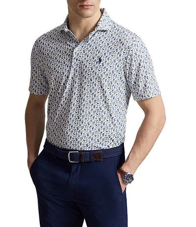 Polo Ralph Lauren RLX Golf Classic Fit Allover Print Short Sleeve Polo Shirt