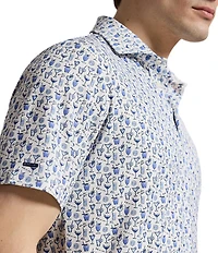 Polo Ralph Lauren RLX Golf Classic Fit Allover Print Short Sleeve Polo Shirt