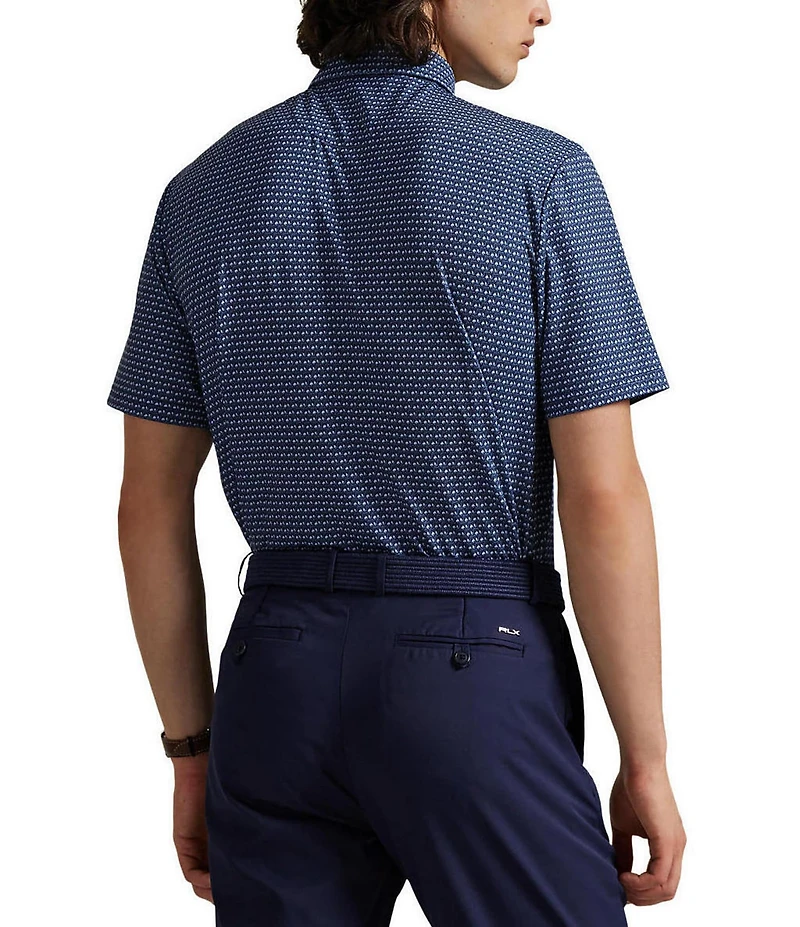 Polo Ralph Lauren RLX Golf Classic Fit Buggy Print Performance Short Sleeve Polo Shirt