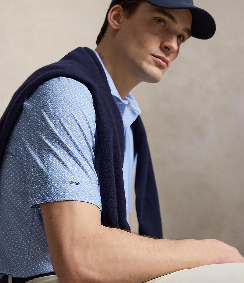 Polo Ralph Lauren RLX Golf Classic Fit Deco Print Short Sleeve Polo Shirt