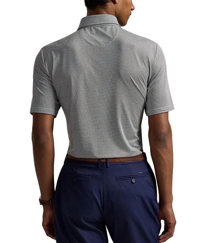 Polo Ralph Lauren RLX Golf Classic Fit Diamond Print Performance Stretch Short Sleeve Polo Shirt