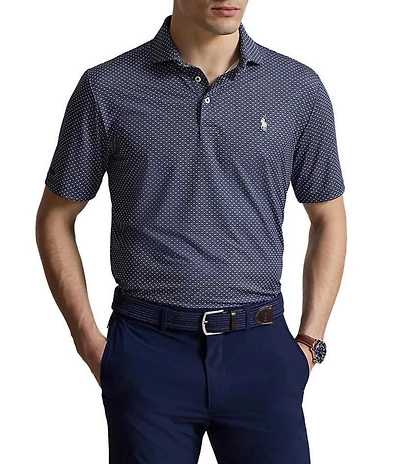 Polo Ralph Lauren RLX Golf Classic Fit Diamond Print Short Sleeve Polo Shirt
