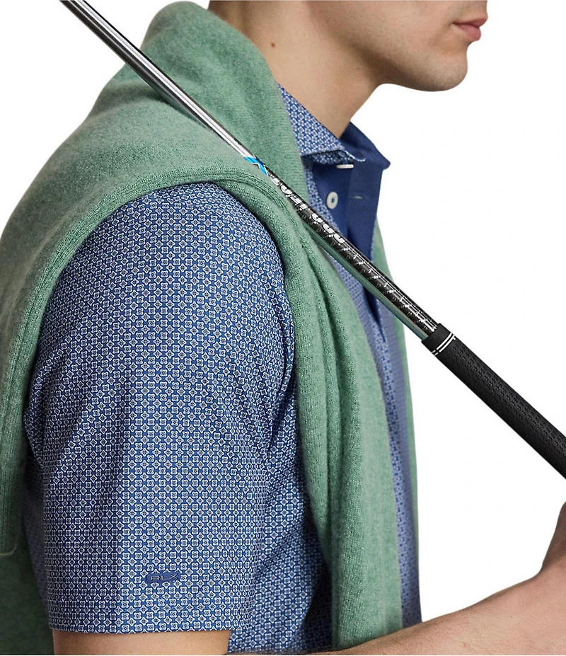 Polo Ralph Lauren RLX Golf Classic Fit Foulard Print Short Sleeve Polo Shirt