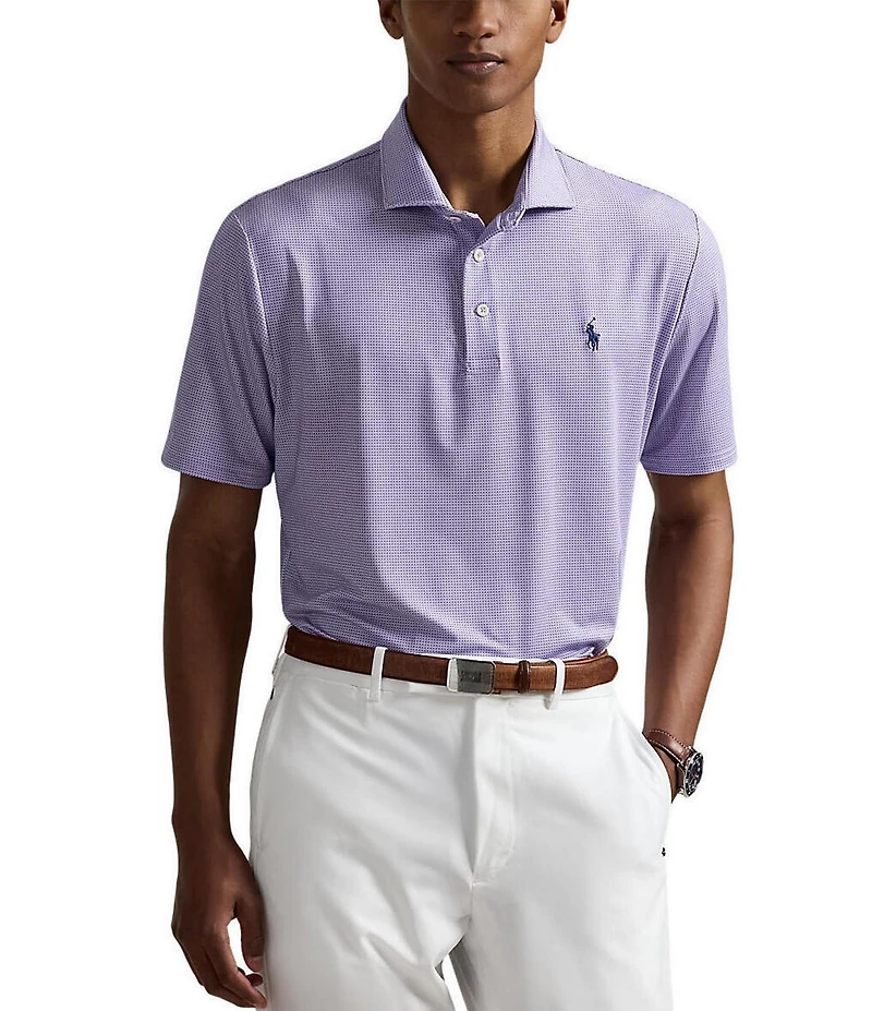 Polo Ralph Lauren RLX Golf Classic Fit Geo Print Performance Stretch Short Sleeve Polo Shirt