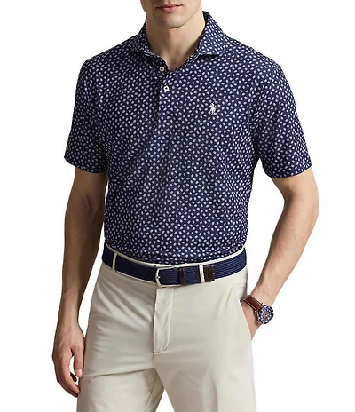 Polo Ralph Lauren RLX Golf Classic Fit Geometric Print Short Sleeve Polo Shirt