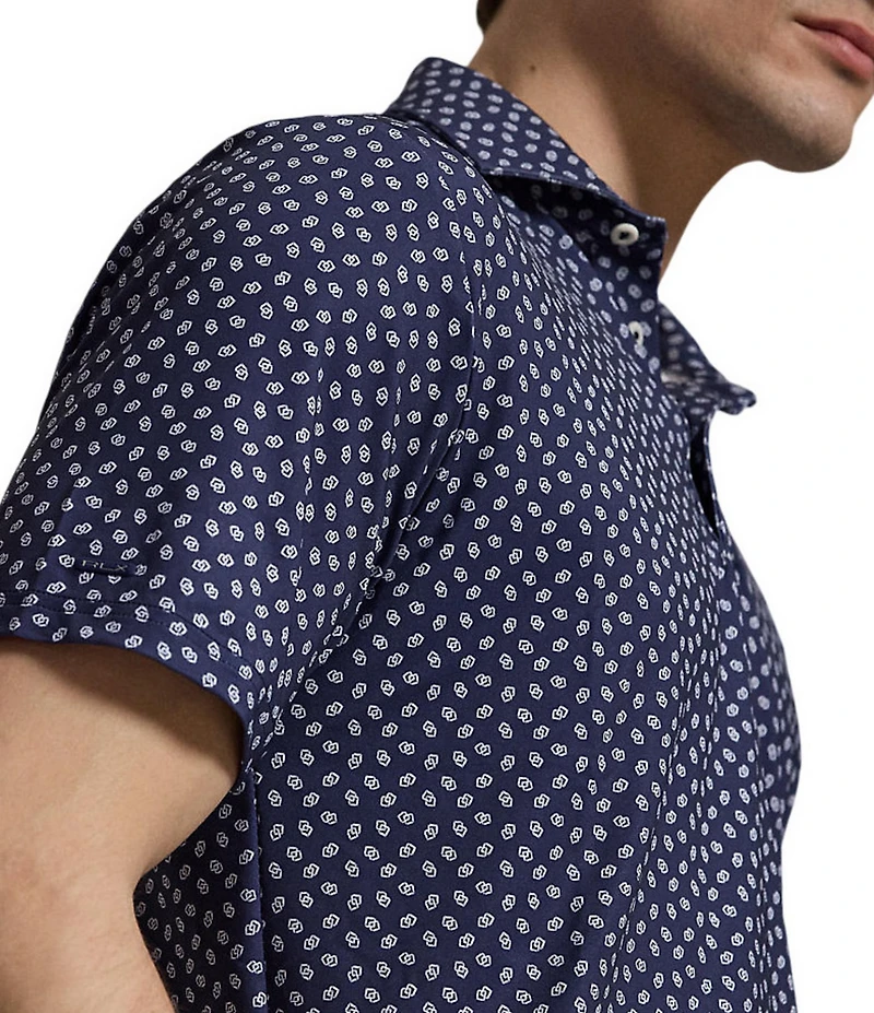 Polo Ralph Lauren RLX Golf Classic Fit Geometric Print Short Sleeve Polo Shirt