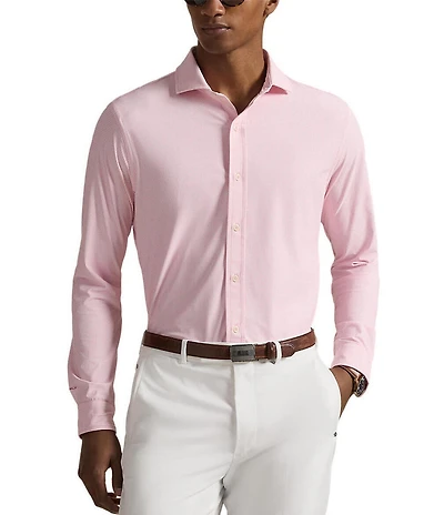 Polo Ralph Lauren RLX Golf Classic Fit Gingham Performance Stretch Long Sleeve Woven Shirt