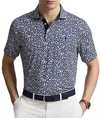 Polo Ralph Lauren RLX Golf Classic Fit Hibiscus Print Short Sleeve Polo Shirt