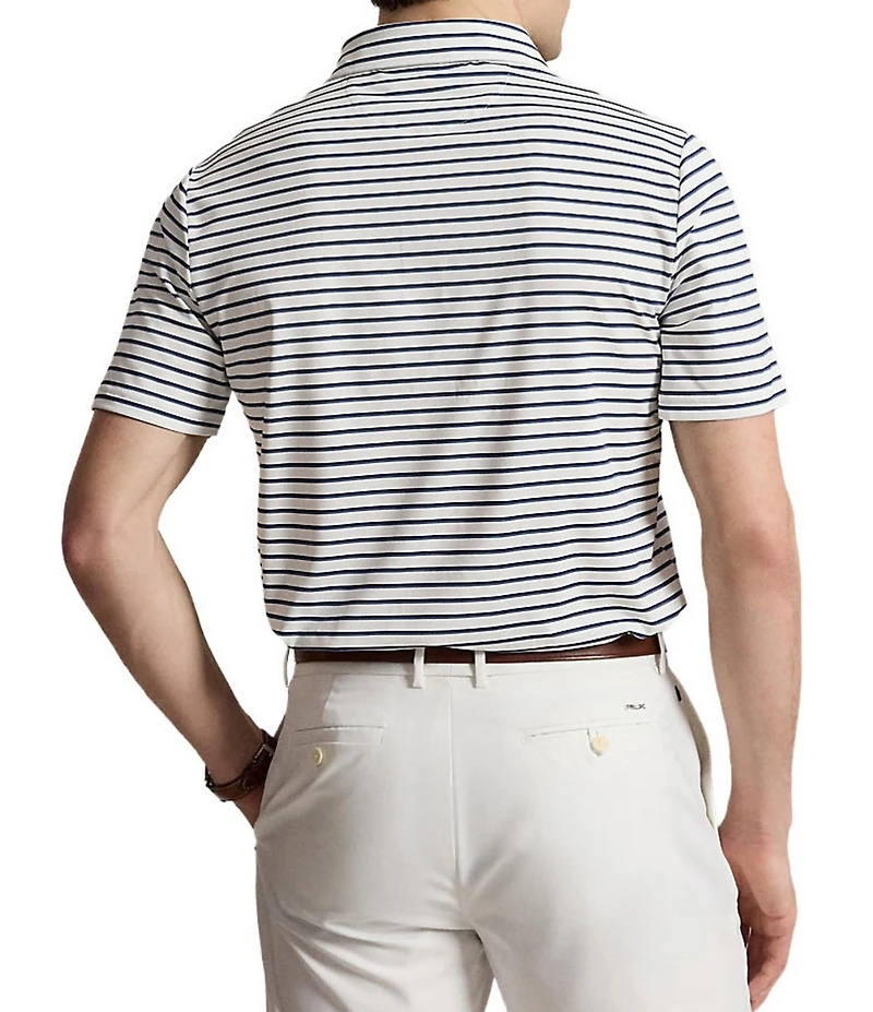 Polo Ralph Lauren RLX Golf Classic Fit Horizontal Stripe Short Sleeve Polo Shirt
