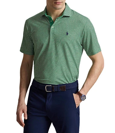 Polo Ralph Lauren RLX Golf Classic Fit Makena Geo Print Short Sleeve Polo Shirt