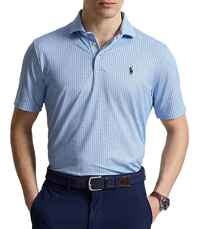 Polo Ralph Lauren RLX Golf Classic Fit Micro Dot Print Short Sleeve Polo Shirt