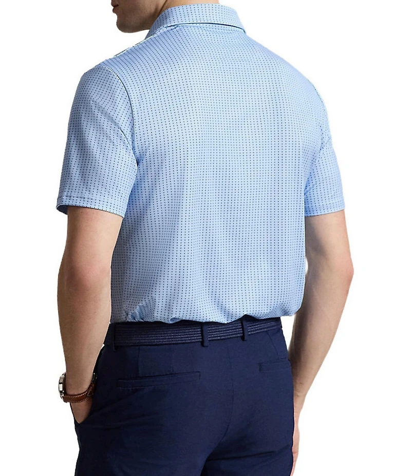 Polo Ralph Lauren RLX Golf Classic Fit Micro Dot Print Short Sleeve Polo Shirt