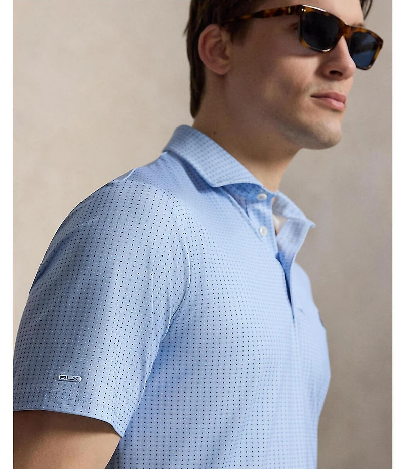 Polo Ralph Lauren RLX Golf Classic Fit Micro Dot Print Short Sleeve Polo Shirt