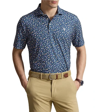 Polo Ralph Lauren RLX Golf Classic Fit Mini Floral Print Short Sleeve Polo Shirt