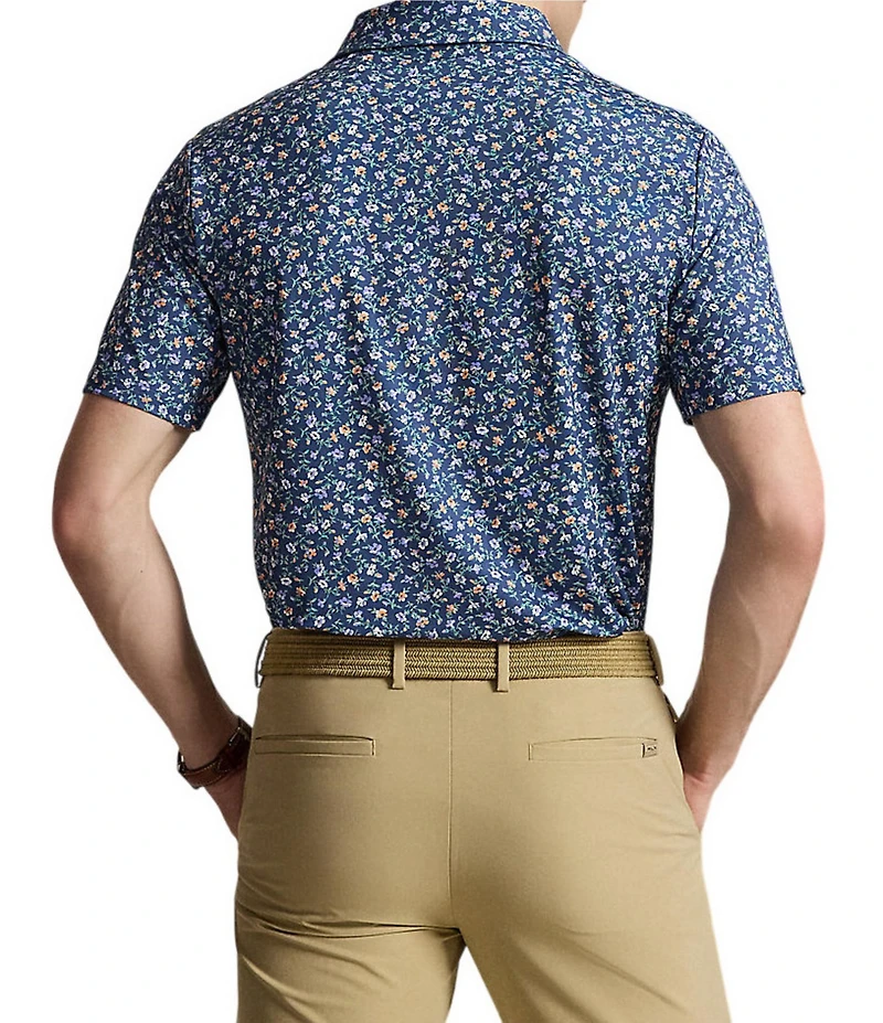 Polo Ralph Lauren RLX Golf Classic Fit Mini Floral Print Short Sleeve Polo Shirt