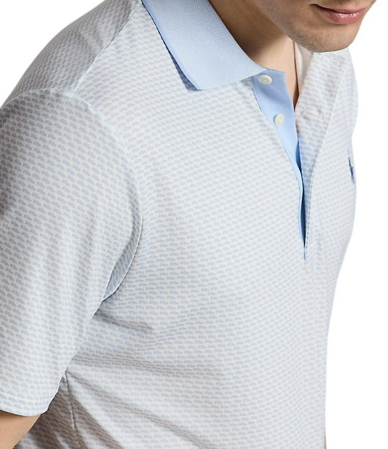 Polo Ralph Lauren RLX Golf Classic Fit Mini Print Short Sleeve Polo Shirt