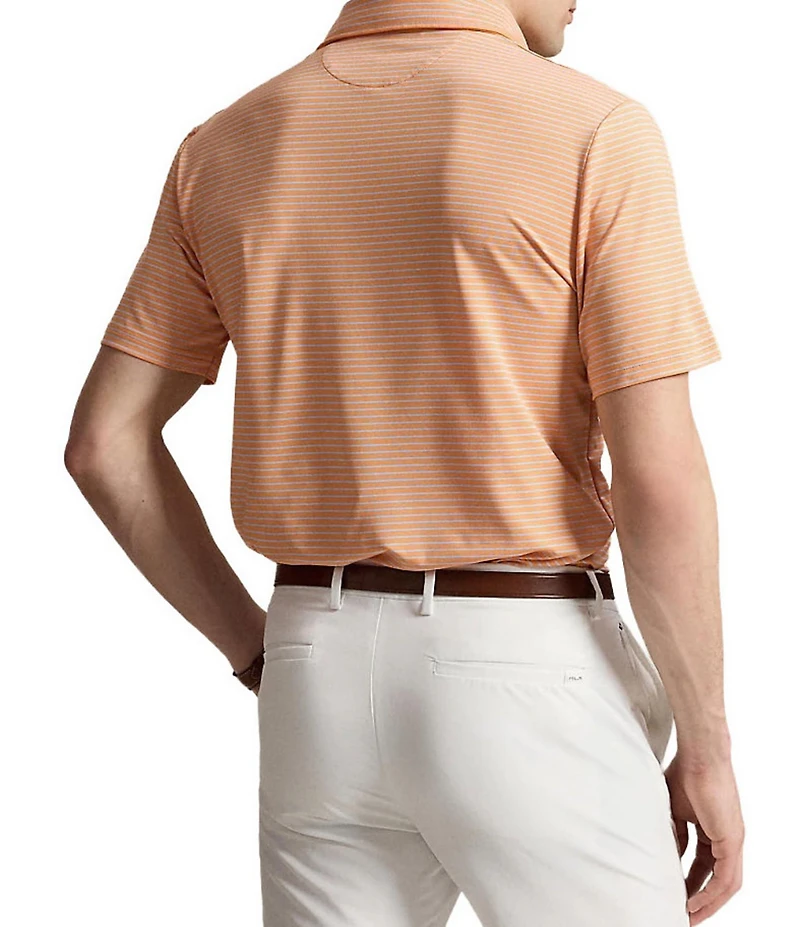 Polo Ralph Lauren RLX Golf Classic Fit Performance Thin Stripe Short Sleeve Polo Shirt