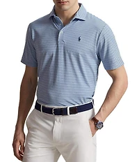 Polo Ralph Lauren RLX Golf Classic Fit Performance Thin Stripe Short Sleeve Polo Shirt