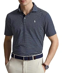 Polo Ralph Lauren RLX Golf Classic Fit Performance Thin Stripe Short Sleeve Polo Shirt