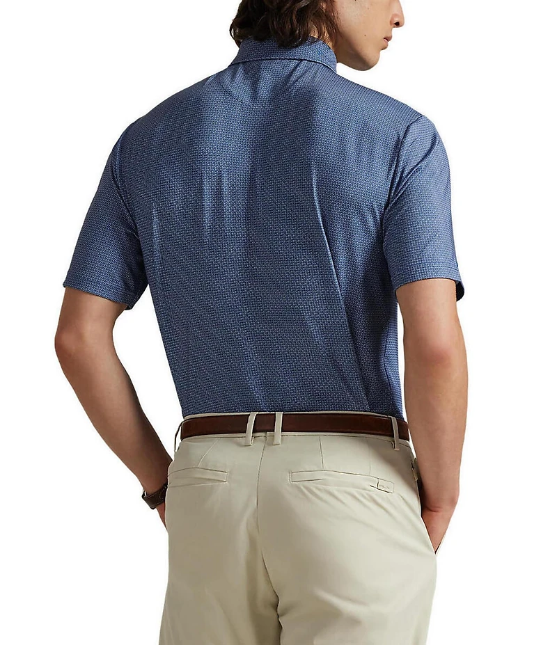 Polo Ralph Lauren RLX Golf Classic Fit Petal Boxes Print Performance Short Sleeve Polo Shirt