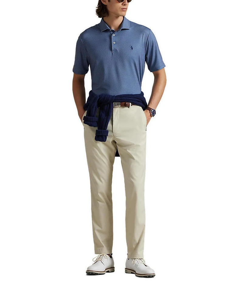 Polo Ralph Lauren RLX Golf Classic Fit Petal Boxes Print Performance Short Sleeve Polo Shirt