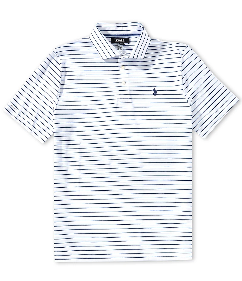 Polo Ralph Lauren RLX Golf Classic Fit Stripe Performance Short Sleeve Polo Shirt