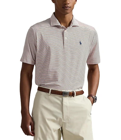 Polo Ralph Lauren RLX Golf Classic Fit Stripe Performance Stretch Short Sleeve Polo Shirt