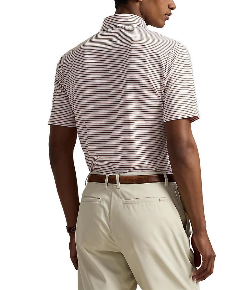 Polo Ralph Lauren RLX Golf Classic Fit Stripe Performance Stretch Short Sleeve Polo Shirt