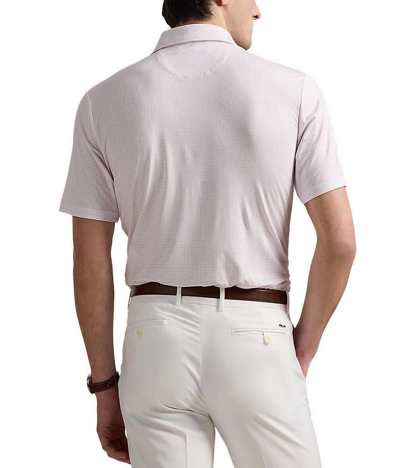 Polo Ralph Lauren RLX Golf Classic Fit Tattersall Performance Stretch Short Sleeve Polo Shirt