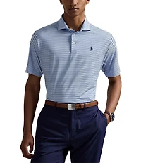 Polo Ralph Lauren RLX Golf Classic Fit Thin Stripe Performance Stretch Short Sleeve Polo Shirt