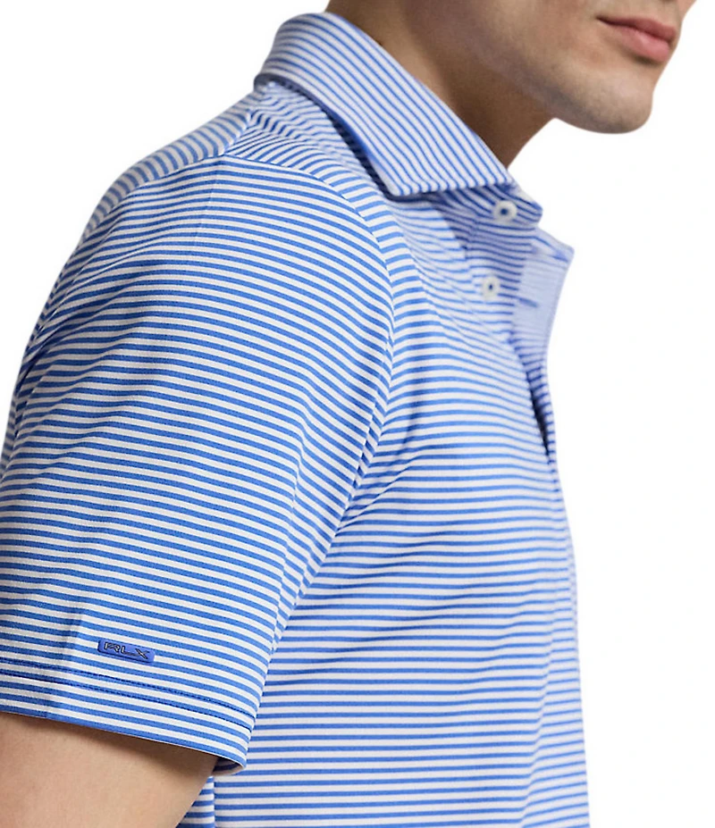 Polo Ralph Lauren RLX Golf Classic Fit Thin Stripe Short Sleeve Polo Shirt