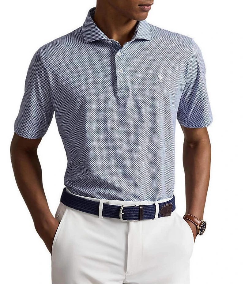 Polo Ralph Lauren RLX Golf Mini Print Short Sleeve Polo Shirt
