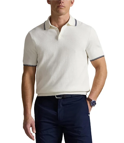 Polo Ralph Lauren RLX Golf Performance Cotton-Blend Short Sleeve Polo Sweater