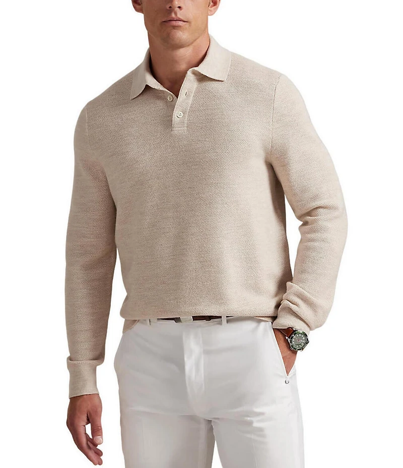 Polo Ralph Lauren RLX Golf Performance Long Sleeve Sweater Polo Shirt