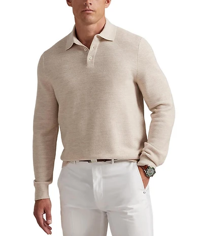 Polo Ralph Lauren RLX Golf Performance Long Sleeve Sweater Polo Shirt